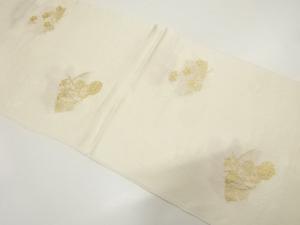 未使用品　正絹　金通し　帯揚げ